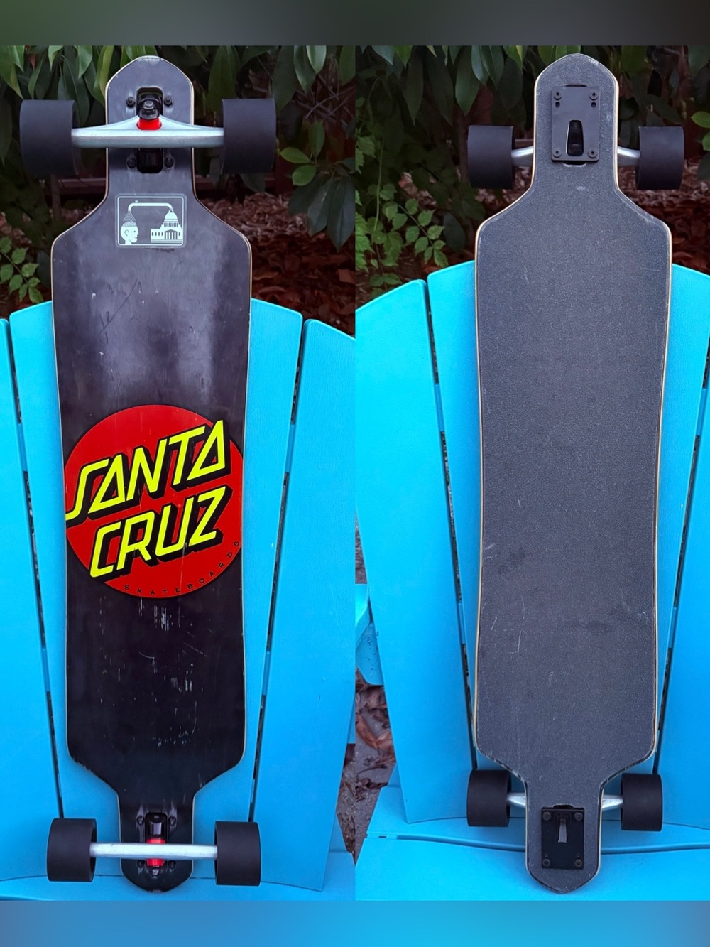 Santa Cruz - Classic Dot Complete Drop Through Longboard Skateboard - 9.0” x 41”